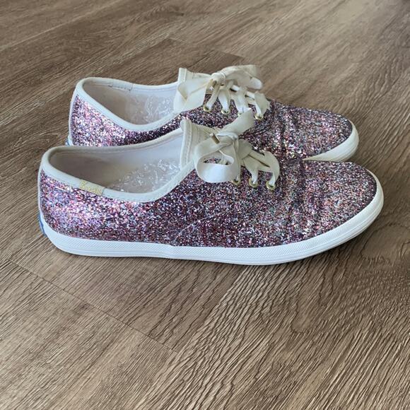 Keds X Kate Spade Sneakers Multi Color Sparkle Size 5 - Picture 1 of 11